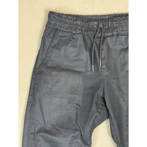 Bevy Flog Pants Womens 29 Blue Striped Elastic Waist Drawstring Stretch Slim Fit - Picture 3 of 14